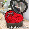 luxurious heart-shaped rose gift box is a beautiful and timeless way to express your love and appreciation.