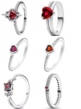 Celebrate love and elegance with the Red Heart 925 Sterling Silver Elegance Ring.